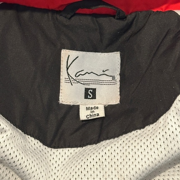 Karl Kani Retro Colorblock Logo Windbreaker Jacket Black/Red/Pink Women’s Small - Picture 5 of 6